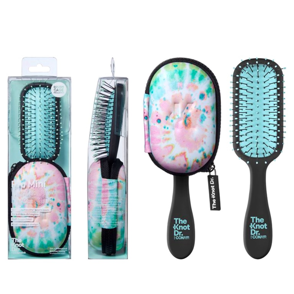 The Knot Dr. Pro Mini Brush +Case (teal)